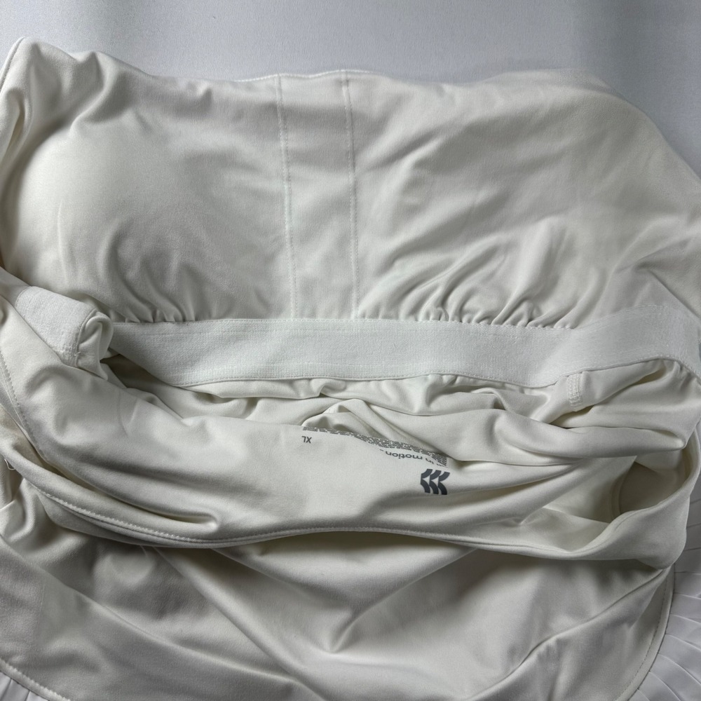 All in Motion White Pleated Athletic Dress with Built-in Shorts XL 214090966 - Picture 10 of 10